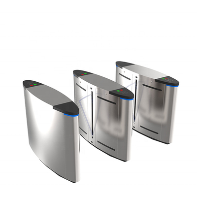 High Security Face Recognition RFID Flap Turnstile Barrier Gate Controlled Full Automatic One/Two Directions System for Office and Hotels