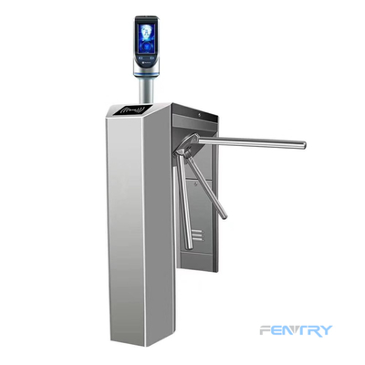 304 Stainless Steel Turnstile Tripod with Fingerprint Time Attendance and Face Recognition Smart Tripod Turnstile Gate