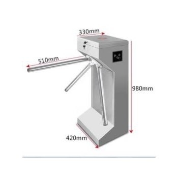 Two Way Card Reading Floor-Standing Tripod Turnstile Barrier Gate HK-ST04